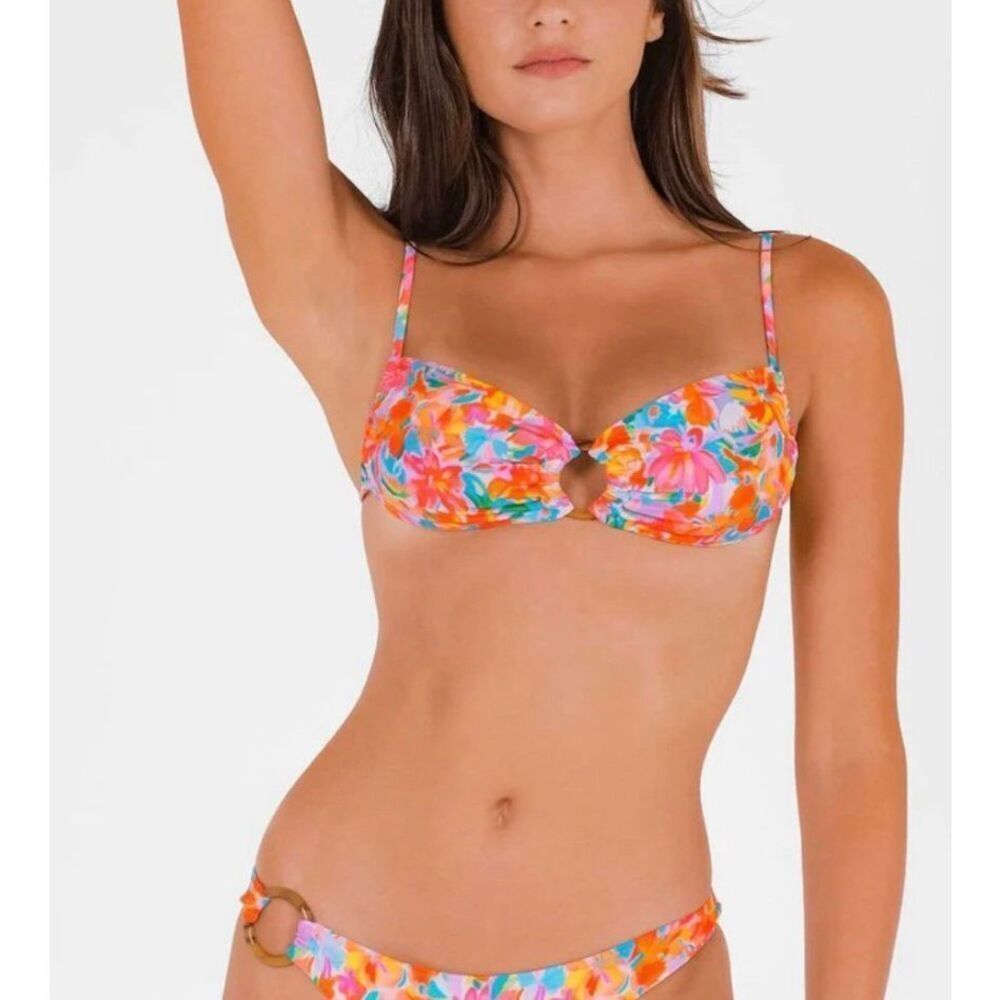 Blackbough Swim Lana Bikini Top | XS in Four Seasons Multicolor